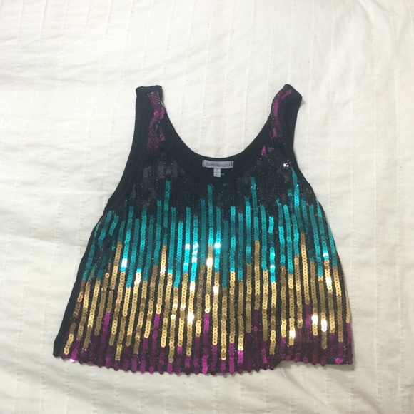Charlotte Russe shiny tank top
