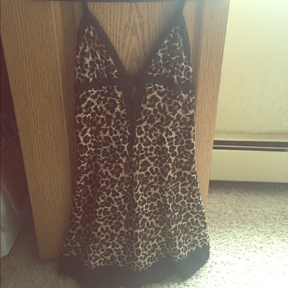 All lace leopard print VS nightie