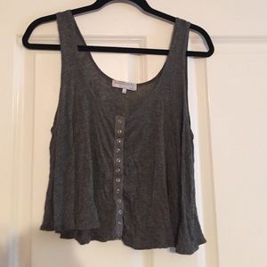 Snap up crop top