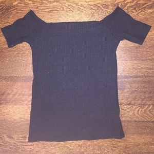 H&M Black Off The Shoulder Shirt
