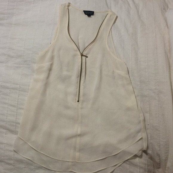 Sheer cream Top Shop tank
