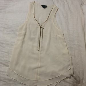 Sheer cream Top Shop tank