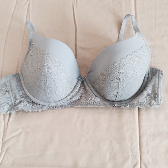 Grey Lace Bra