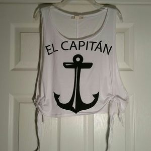 Anchor Crop top