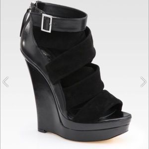 Rachel Zoe black wedges