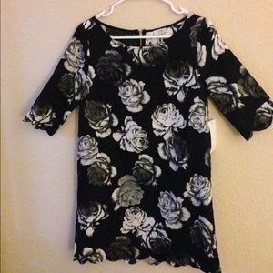 Flower Shift Dress