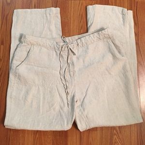 Linen Wide Leg Pants