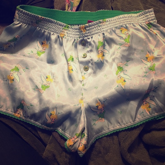 Silk tinker bell shorts