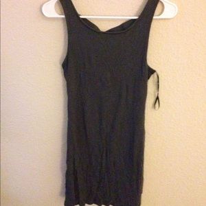 Cross back tank dress