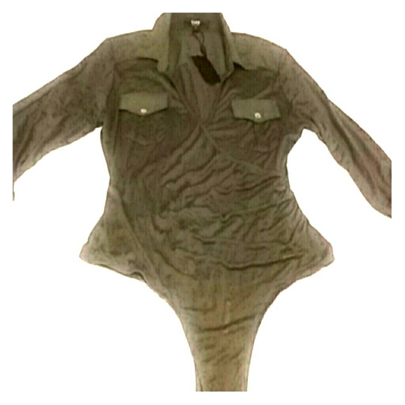 Olive green body suit