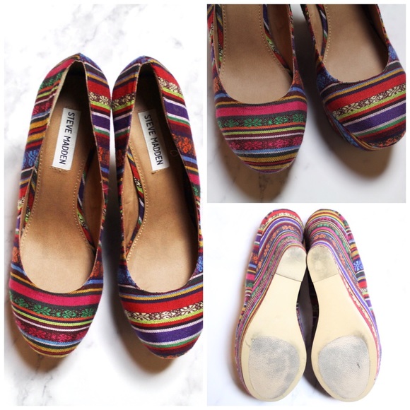 NEW Fiesta Rainbow Wedges - Picture 2 of 3