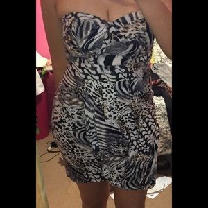 Patterned Mini Dress