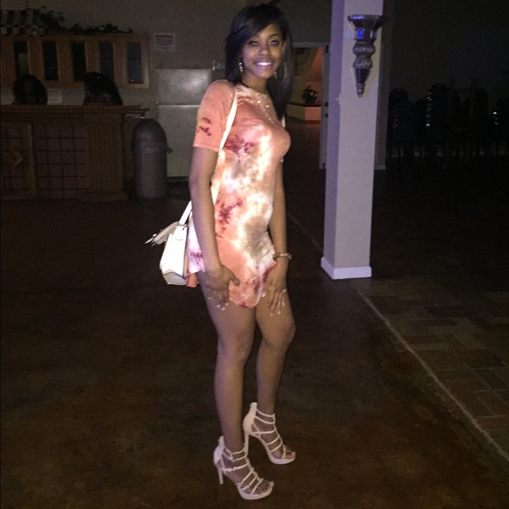 A cute different tye dye like dress!