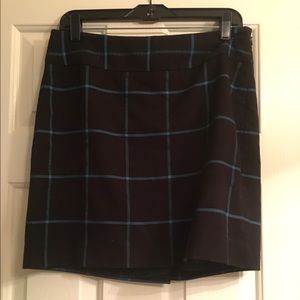 Ann Taylor Loft Plaid Mini Skirt