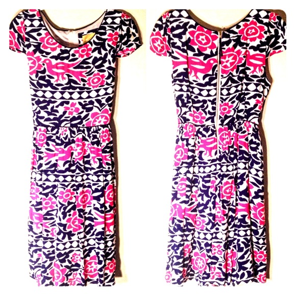 Anthropologie Bird Print Dress