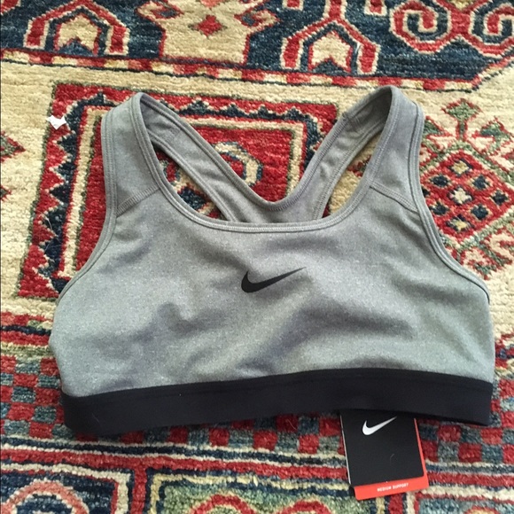 Grey sports bra