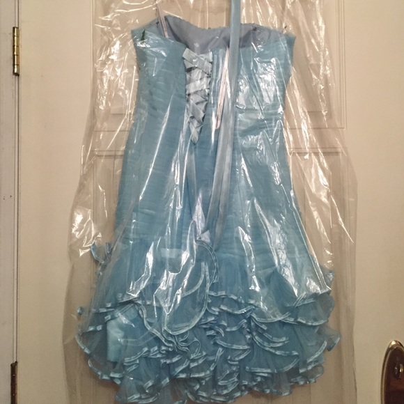 Alyce Paris Blue Homecoming/Prom Sweetheart Dress - image 3