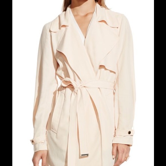 Vince Camuto Belted Soft Trench Coat - Picture 3 of 3