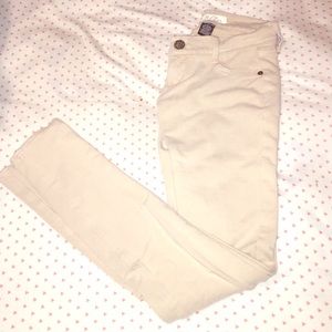 Khaki knit jeggings