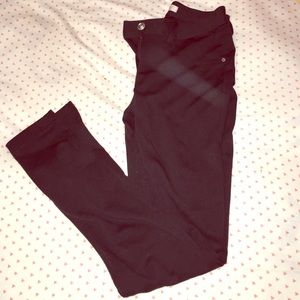 Black knit jeggings