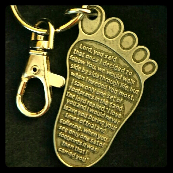 Footprint Keychain