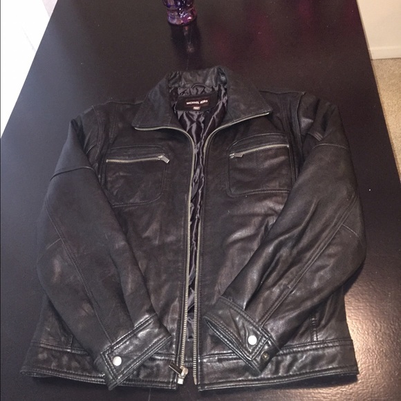 Mens MK Leather Jacket (MAKE AN OFFER!)