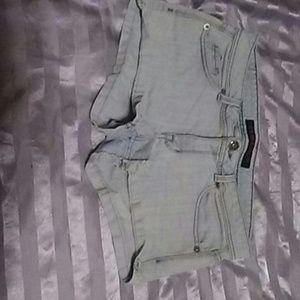 Stone love brand light color jean shorts