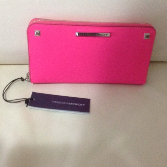 Rebecca Minkoff Electric Pink wallet