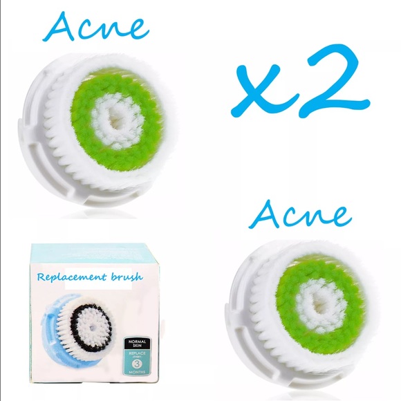 2 clarisonic brush heads