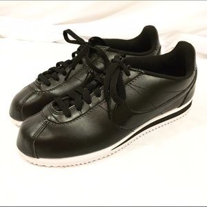 Nike Cortez Shoes in Black on Black