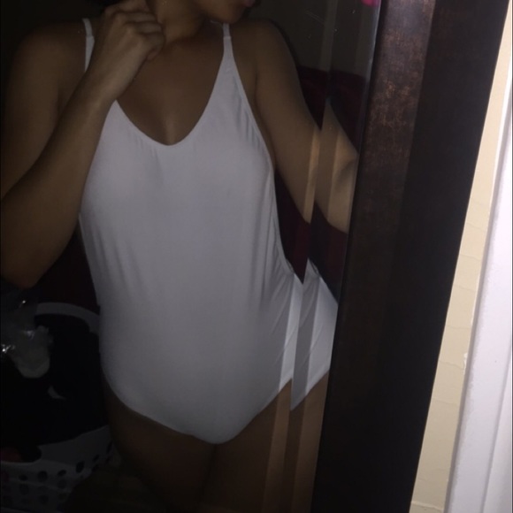 High Rise White leotard