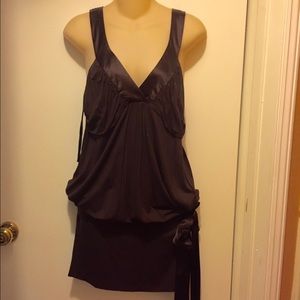 Bebe Summer Evening Dress ~ Brown~ Size Large