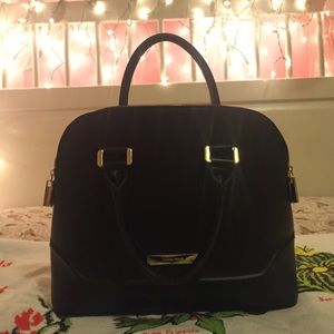 Ivanka Trump Black Dome Handbag Purse