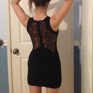 Black dress with cute lace on back