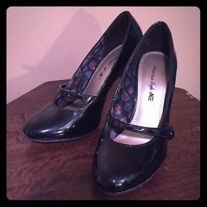 Black Mary Jane Style Heels