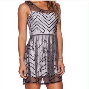 Free people sheer beaded dress. NWT!!
