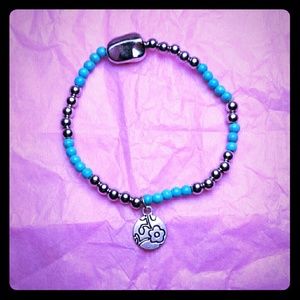 Gorgeous blue and silver bracelet