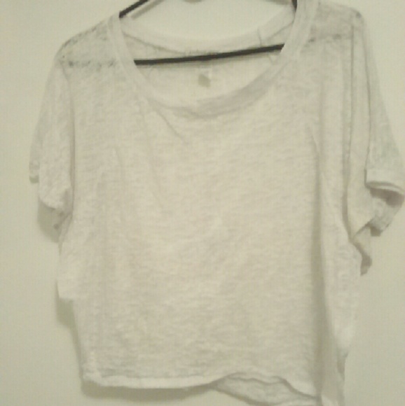 White crop top