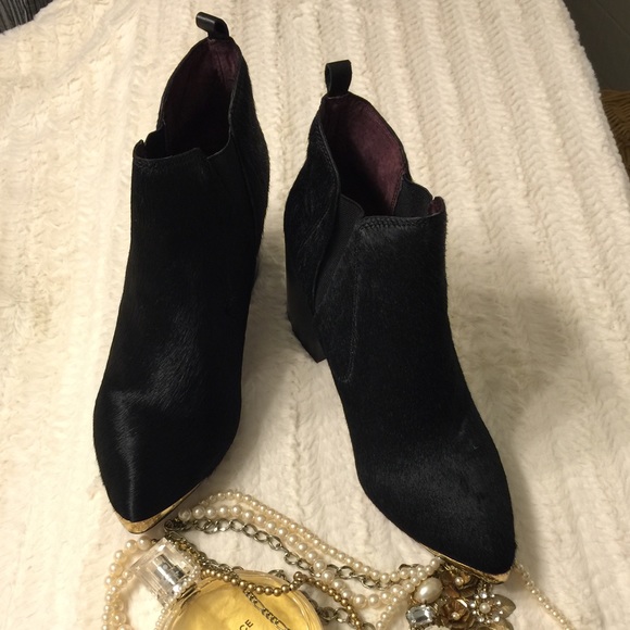 Report Signature Toby black cow hide ankle boots - Picture 2 of 3