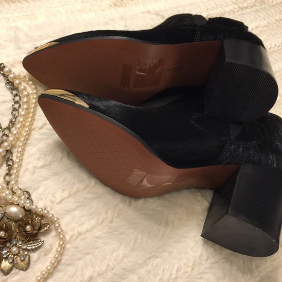 Report Signature Toby black cow hide ankle boots - Picture 3 of 3
