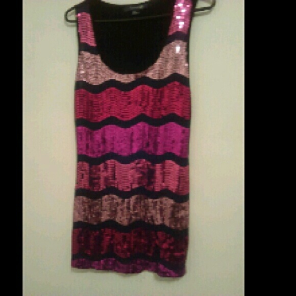 Sequin t shirt dress