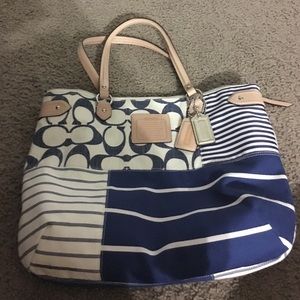 🎀Final SALE-Coach Daisy Denim Patchwork Emma Tote