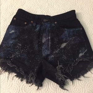 Galaxy high waisted shorts