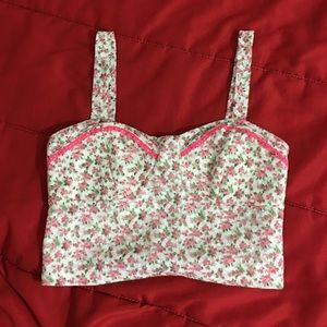Flowery crop top