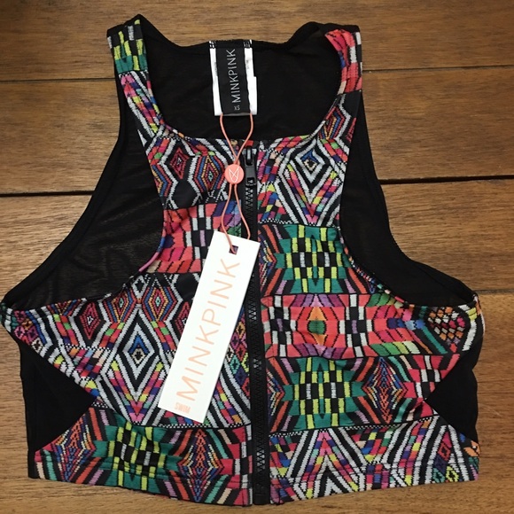 ‼️Sold‼️ Cute MinkPink Woven Threads Bikini Top - Picture 4 of 4