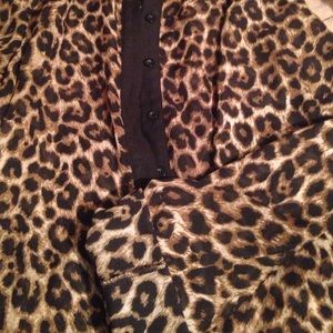 Leopard print size small blouse from Rue21