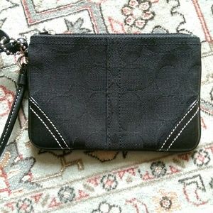 Black Coach wristlet
