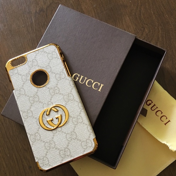 white gucci phone case