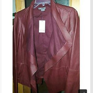 Burgundy leather Jacket