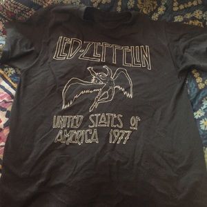 distressed Led Zeppelin tee